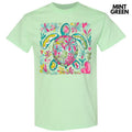 Watercolor Sea Turtle Gildan Short Sleeve T-Shirt 'NLB' Hoodie, Sweatshirt | ZylaModa.com