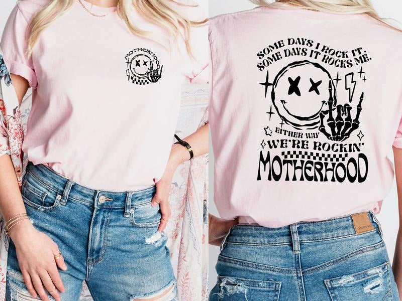 We Are Rocking Motherhood Women's Top - T-Shirts & Sweatshirt Hoodie | ZylaModa.com