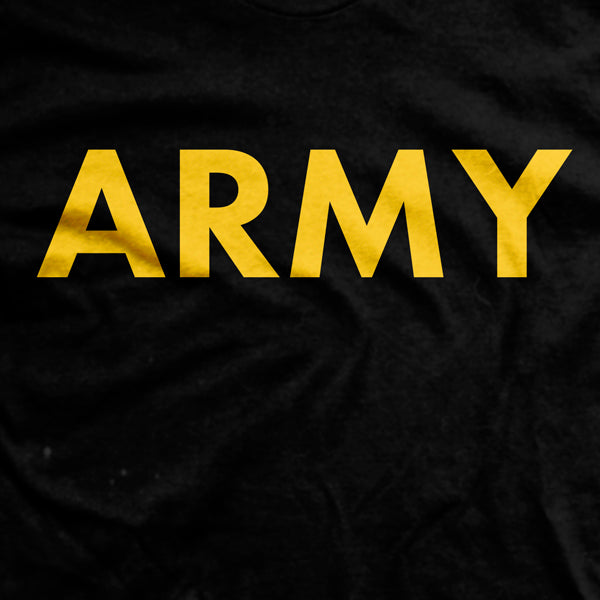 Army Black and Yellow PT T-Shirt Hoodie, Sweatshirt | ZylaModa.com (Image 2)