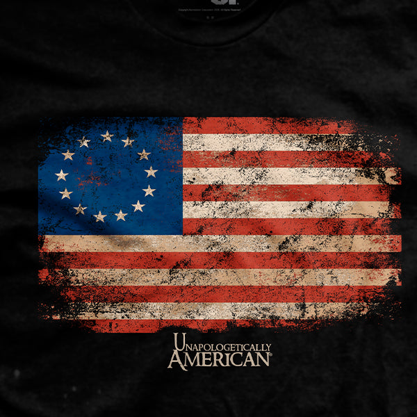 Betsy Ross Glory T-Shirt Hoodie, Sweatshirt | ZylaModa.com (Image 2)