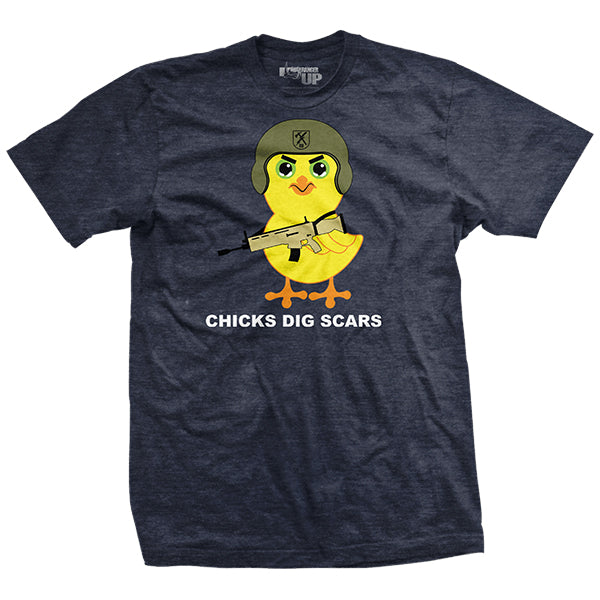 Chicks Dig Scars T-shirt Hoodie, Sweatshirt | ZylaModa.com (Image 1)