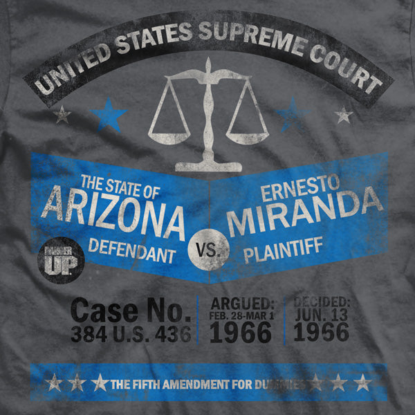 Miranda V Arizona T-Shirt Hoodie, Sweatshirt | ZylaModa.com (Image 2)