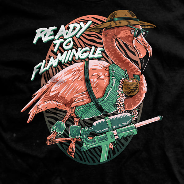 Ready to Flamingle T-Shirt Hoodie, Sweatshirt | ZylaModa.com (Image 2)