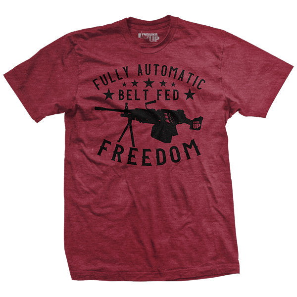 Fully Automatic Freedom T-Shirt Red Hoodie, Sweatshirt | ZylaModa.com (Image 1)