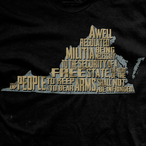 The Virginia 2nd Amendment T-Shirt Hoodie, Sweatshirt | ZylaModa.com (Image 2)