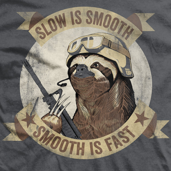 Slow Is Smooth Smooth Is Fast T-Shirt Hoodie, Sweatshirt | ZylaModa.com (Image 2)