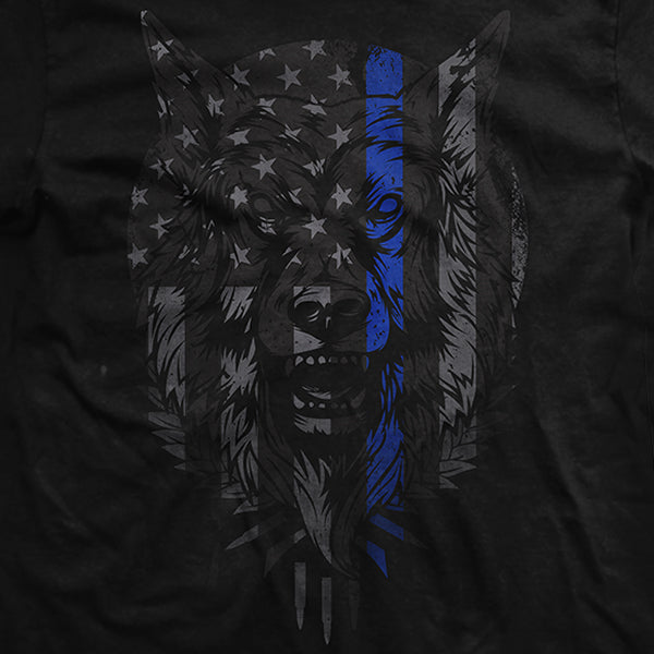 Thin Blue Line T-Shirt Hoodie, Sweatshirt | ZylaModa.com (Image 2)