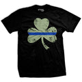 Thin Blue Line Shamrock T-Shirt Hoodie, Sweatshirt | ZylaModa.com (Image 1)