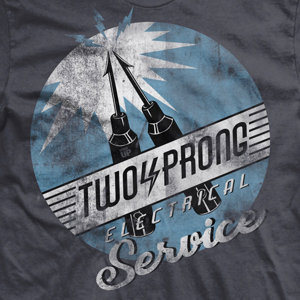 Two Prong Electrical Service T-Shirt Hoodie, Sweatshirt | ZylaModa.com (Image 2)