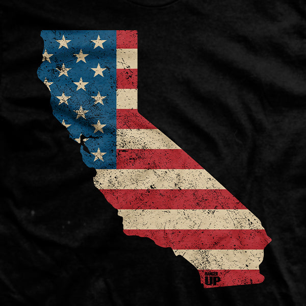 U.S Flag - California T-Shirt Hoodie, Sweatshirt | ZylaModa.com (Image 2)
