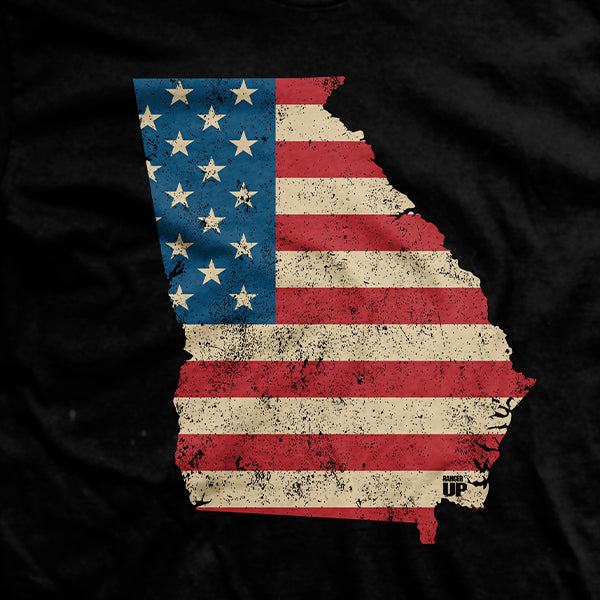U.S Flag - Georgia T-Shirt Hoodie, Sweatshirt | ZylaModa.com (Image 2)