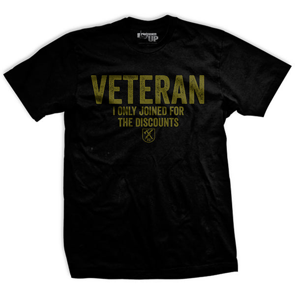 Veteran For The Discounts T-Shirt Hoodie, Sweatshirt | ZylaModa.com (Image 1)