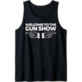 Welcome to the Gun Show Funny Bodybuilder Gym Tank Top - Black, Sleeveless, Men's Medium Made in USA T-Shirts, Hoodie,...