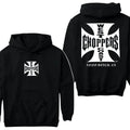 West Coast Choppers 2 Sided Hoodie, Choppers Cowl Hooodie, Menswear, Unisex Cotton, Classic Tops Sweaters Tops T-Shirts,...