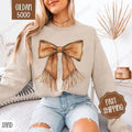 Western Bow Sweatshirt, Western Crewneck, Cute Women's Sweater T-Shirts, Hoodie | ZylaModa.com