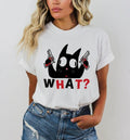 What Cat Shirt, Cat Lover T-shirt, Funny Cat Shirt, Animal Lovers Shirt, Black Cat Pewpew Shirt, Funnt Cat Tshirt,...