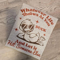 Whatever life throws at you duck and let it hit someone else Funny  Graphic Tee or Sweatshirt Hoodie | ZylaModa.com