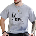 When I am Weak, I am Strong Graphic Tee, Christian Shirt For Men, Bible Verse 2 Corinthians Unhinged Tee, Religious...