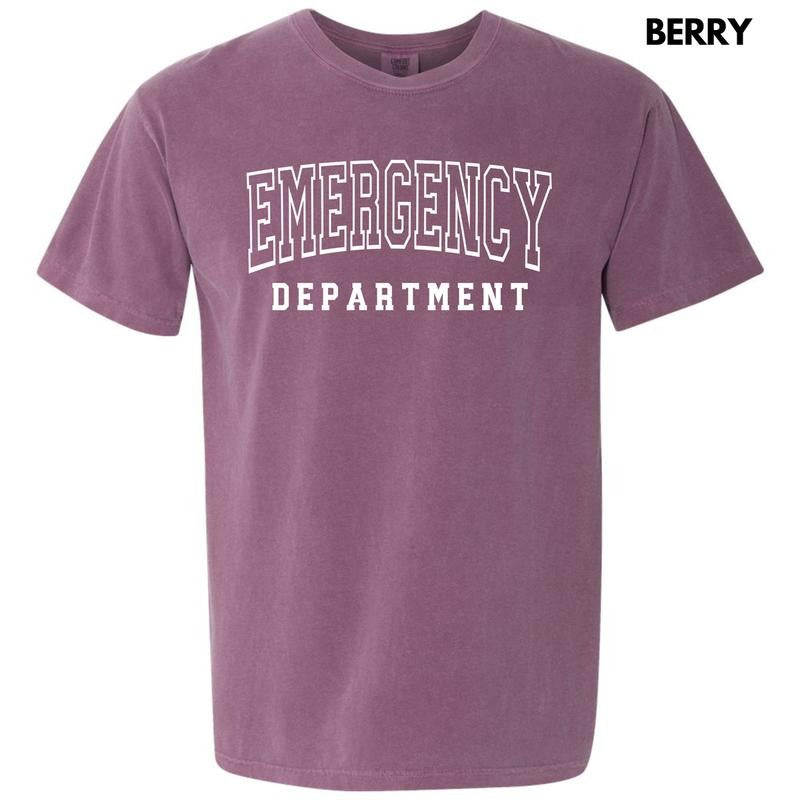 White Emergency Dept Comfort Colors T-Shirt 'NLB' Hoodie, Sweatshirt | ZylaModa.com