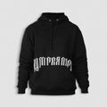 Ultra-Plush Fleece Phantom Hoodie - Black/White Stretchable Ribbed Sweatshirt Menswear Pocket T-Shirts | ZylaModa.com