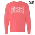 White Sunkissed Puff Long Sleeve Comfort Colors T-Shirt Hoodie, Sweatshirt | ZylaModa.com