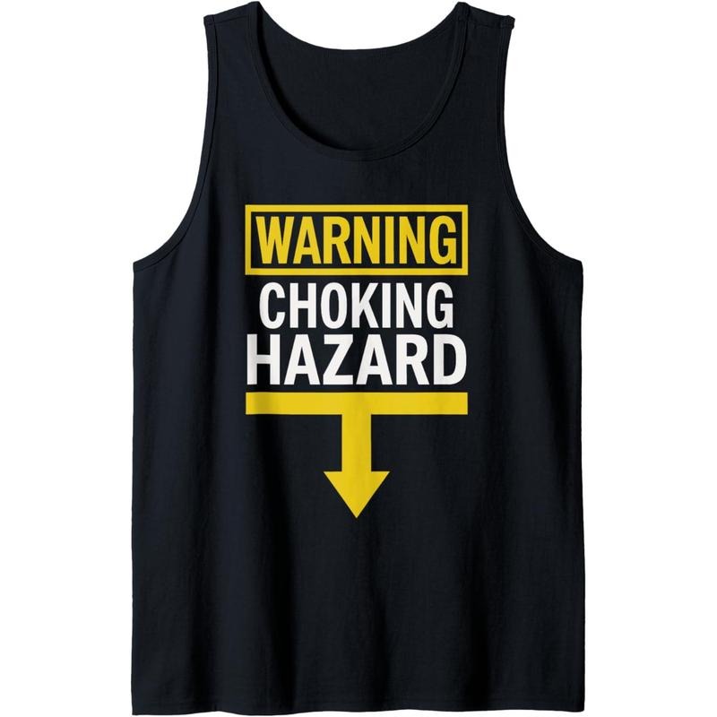 White Trash Party Attire Men Warning Choking Hazard Tank Top T-Shirts, Hoodie, Sweatshirt | ZylaModa.com