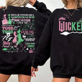 Wicked 2 side Sweatshirt, Wicked Defy Gravity Sweatshirt, Wizard of Oz Sweatshirt, Wicked Sweatshirt, Wizard of Oz shirt...