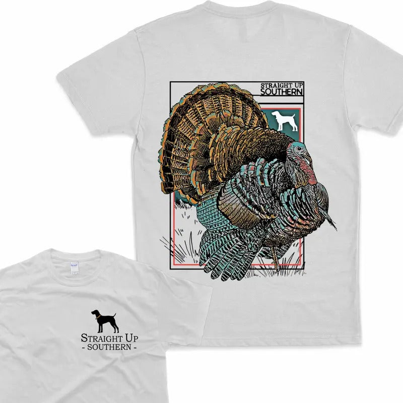Wild Turkeey Hunting T-Shirt Straighht Up Southern 2 Side Tee Sweatshirt Hoodie | ZylaModa.com
