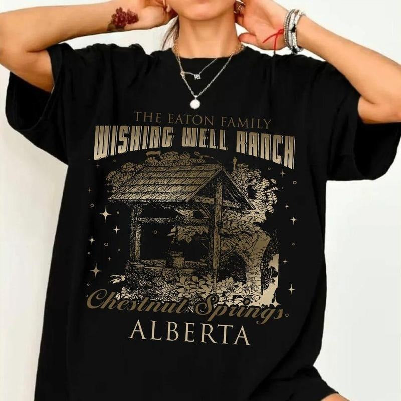 Wishing Well Ranch Shirt, Chestnut Springs Cowboy Romance T Shirt, Bookish Cowgirl Tee, Bookish Gift For Her, Unisex...
