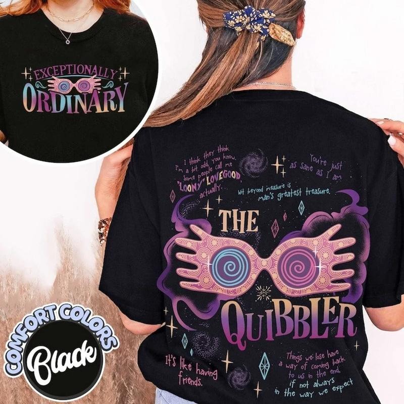 Wizard School Fandom Comfort Colors Shirt, Just As Sane As I Am Hp Tee, Magic Wand Two-sided T-shirt, Bookish Shirt, Luna...