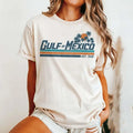 Gulf Of Mexico Navy Graphic Version T-Shirt, For Men/Women