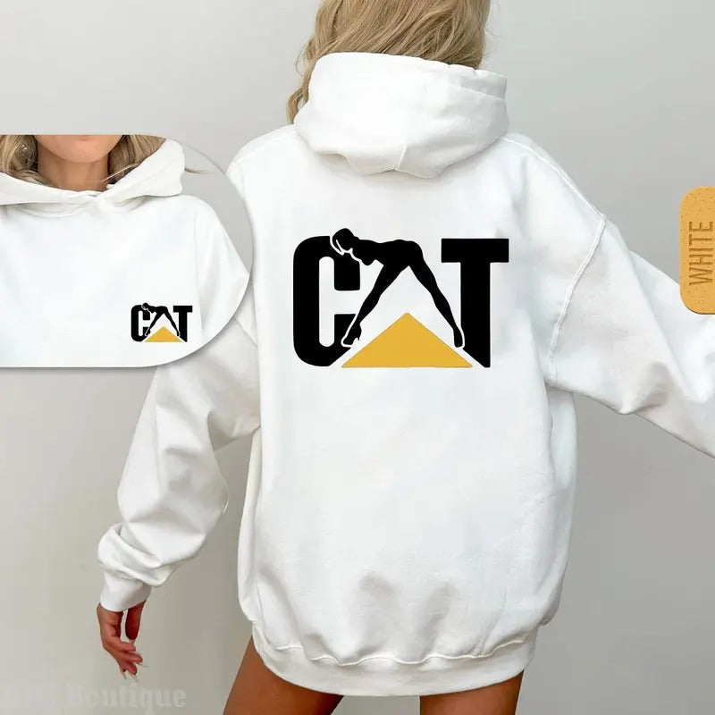 CAT Caterpillar Stripper Outfitters Graphic Hoodie/Sweatshirt/T-Shirt, For Men/Women
