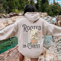 Rooted In Christ Hoodie/Sweatshirt/T-Shirt, For Men/Women - Unisex Style, 100% Cotton, Pullover unisex hoodie | ZylaModa.com