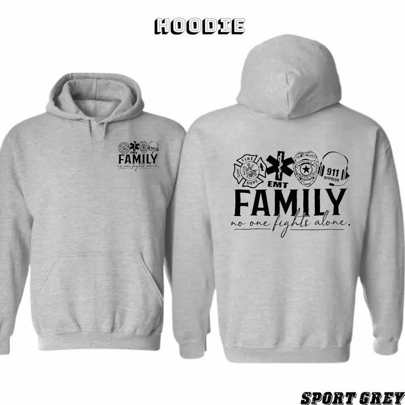 No One Fights Alone 2 Sided Hoodie/Sweatshirt/T-Shirt, For Men/Women
