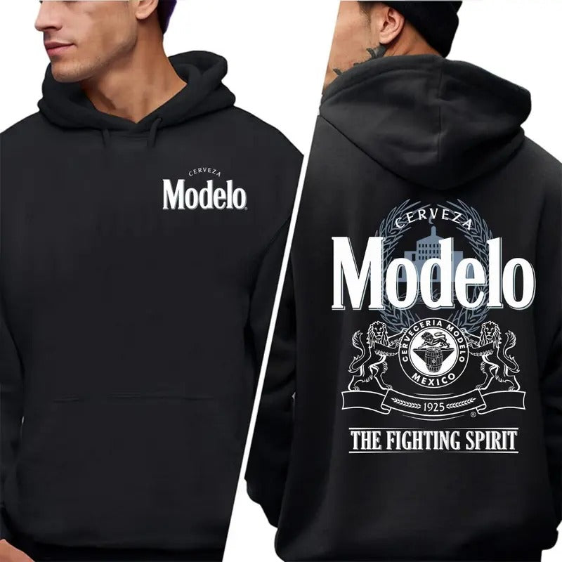 M0del0 Especial The Fighting Spirit Classic Logo 2 Sides Hoodie/Sweatshirt(No Hood)/T-Shirt, For Men/Women