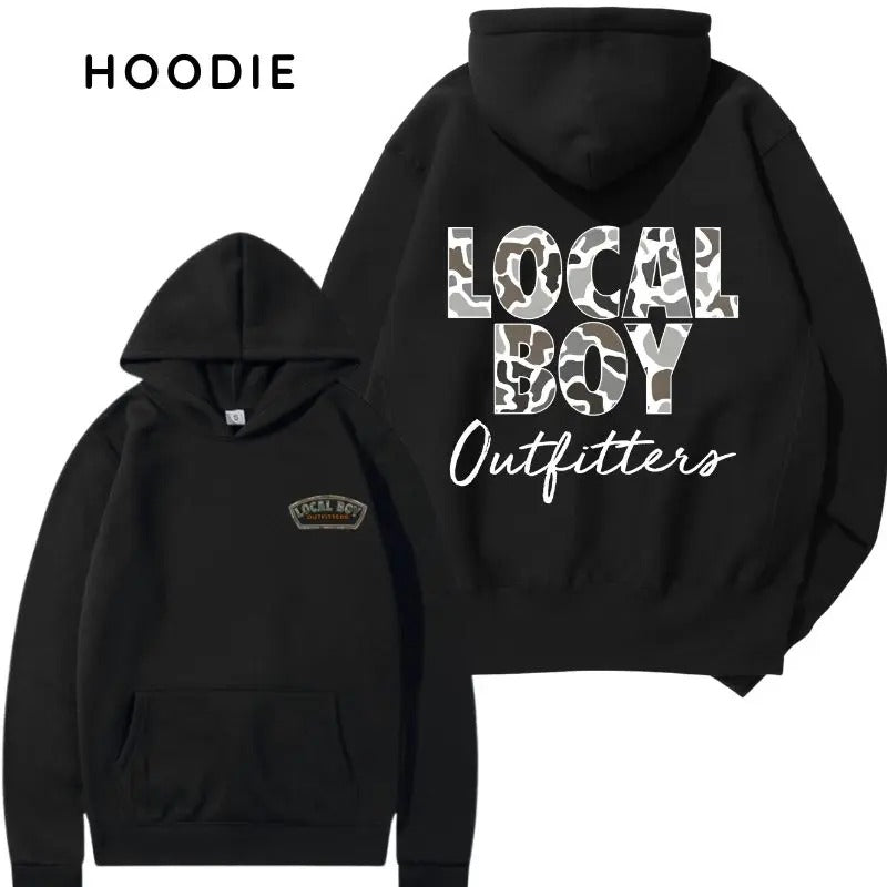Local Boy Outfitters 2 Sided Camo Graphic Hoodie/Sweatshirt/T-Shirt, For Men/Women