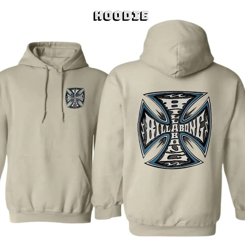 Vintage 90s Billabong West Coast Choppers Hoodie/Sweatshirt/T-Shirt, For Men/Women