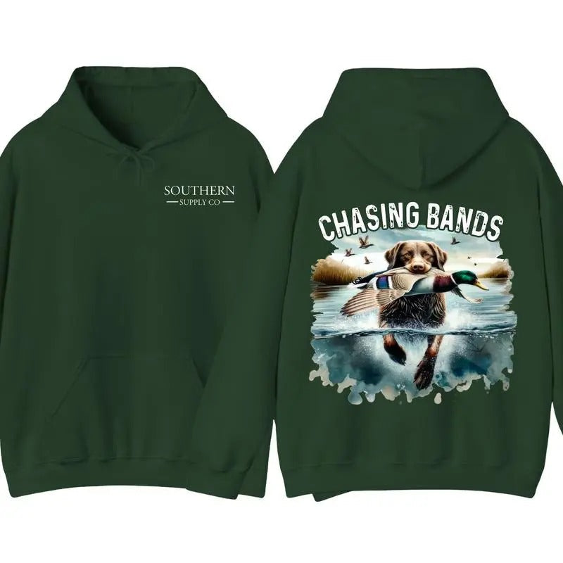 Chasing Bands Duck Hunting Hoodie/Sweatshirt/T-Shirt, For Men/Women