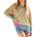 Women T-shirt Long Sleeve Crew Neck Floral Tops Loose Fall Streetwear for Casual Daily Hoodie, Sweatshirt | ZylaModa.com
