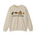 Women's Casual Acorn Shirt, Fall Cozy Season Sweatshirt, Autumn Sweatshirt with Pumpkin, Leaves Cotton Fabric Knit Bottom...