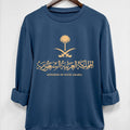 Women's Letter & Palm Tree Print Drop Shoulder Sweatshirt, Casual Long Sleeve Round Neck Pullover for Fall & Winter,...