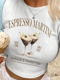 Women's Letter Graphic  Crop Tee, Casual Short Sleeve Crew Neck T-shirt for Daily Wear, Ladies Clothes for All Seasons...