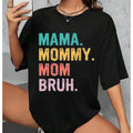 Women's Letter Print Crewneck Tee, Comfort Short Sleeve T-shirt, Going Out Tees Shirts, T Shirts for Women, Casual Lady...