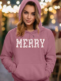 Women's Letter Print Drawstring Pocket Hoodie, Casual Long Sleeve Hooded Sweatshirt for Fall & Winter, Women's Clothes...