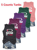 Women's Letter Print Round Neck Tank Top, Casual Sleeveless Crew Neck Top for Daily Wear, Ladies Clothes for All Seasons,...