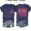 Women's Skeleton & Letter Round Neck Graphic Tee, Vintage Trendy Casual Short Sleeve T-shirt for Daily Wear, Ladies...