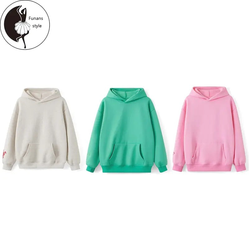 Women's Turtle Embroidered Hoodie Long Sleeve Kangaroo Pocket Drop Shoulder Casual Pullover Sweatshirt T-Shirts