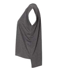 Women's LROC Flowly Rolled Cuffs Muscle Tee-BELLA + CANVAS Hoodie, Sweatshirt | ZylaModa.com (Image 2)
