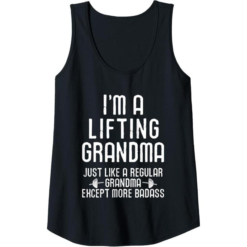 Womens Workout Motivational I'm A Lifting Grandma Funny Gym Tank Top Made in USA T-Shirts, Hoodie, Sweatshirt | ZylaModa.com