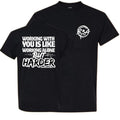 Working with You Is Like Blue Collar Shirt, Black